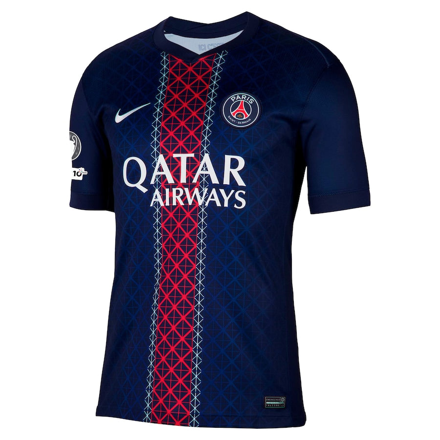 Koszulka meczowa PSG 2025-26 z plakietką Ligi Mistrzów i 10. rocznicy Fundacji UEFA Top Koszulki Pilka Sklep
