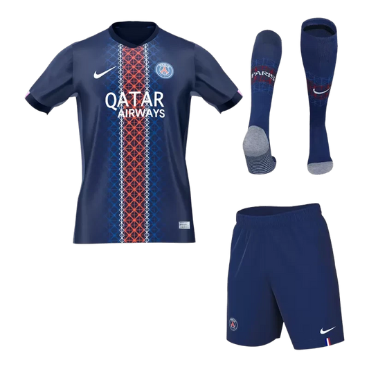 PSG Home Soccer Jersey Kit (Jersey+Shorts+Socks) 2025/26 Top Koszulki Pilka Sklep