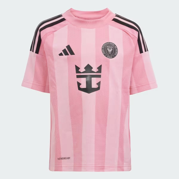 Tani dziecięcy zestaw domowych koszulek piłkarskich Inter Miami CF (koszulka + spodenki) 2025 Top Koszulki Pilka Sklep