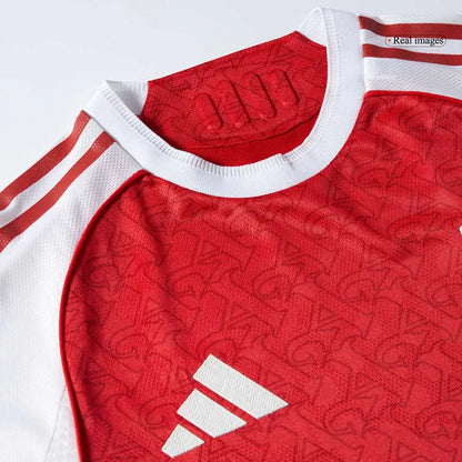 Wersja dla piłkarza Arsenalu - domowy zestaw koszulek piłkarskich (koszulka + spodenki) 2025/26 - dopasowany krój Top Koszulki Pilka Sklep