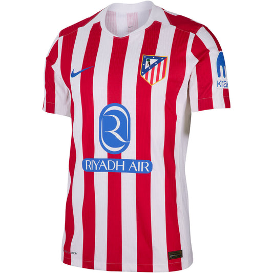 Wersja zawodnika Domowa koszulka piłkarska Atlético de Madrid 2025/26 Top Koszulki Pilka Sklep