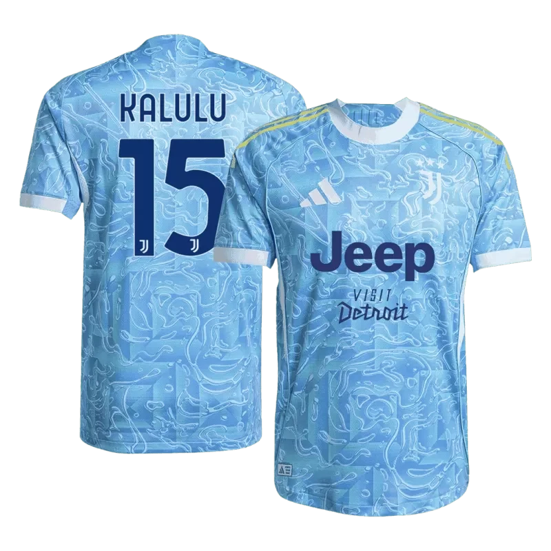 Player Version KALULU #15 Juventus Away Soccer Jersey 2025/26 Top Koszulki Pilka Sklep