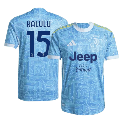Player Version KALULU #15 Juventus Away Soccer Jersey 2025/26 Top Koszulki Pilka Sklep