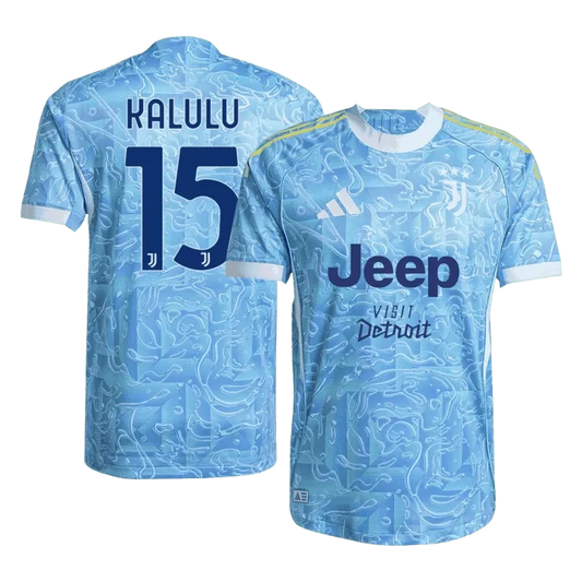 Player Version KALULU #15 Juventus Away Soccer Jersey 2025/26 Top Koszulki Pilka Sklep