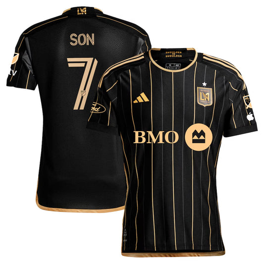 Fan Version Men's LAFC #7 Son Heung-Min Black Home 2024 Top Koszulki Pilka Sklep
