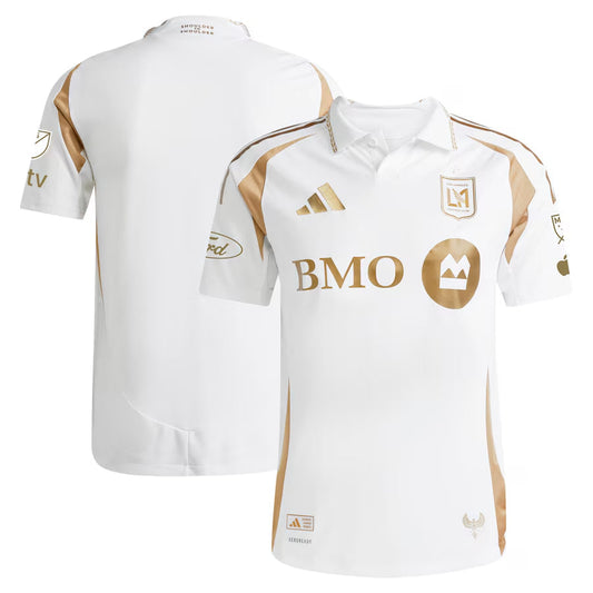 Player Version Men's LAFC White 2025 Away- Slim Fit Top Koszulki Pilka Sklep