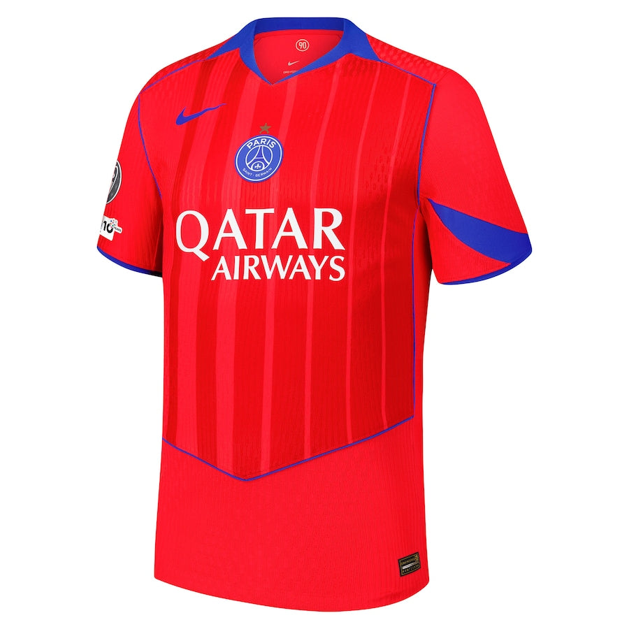 Player Version PSG Third Away Soccer Jersey 2025/26 with UCL Titleholder and Foundation 10 Years Badge and Eiffel Star- Slim Fit Top Koszulki Pilka Sklep