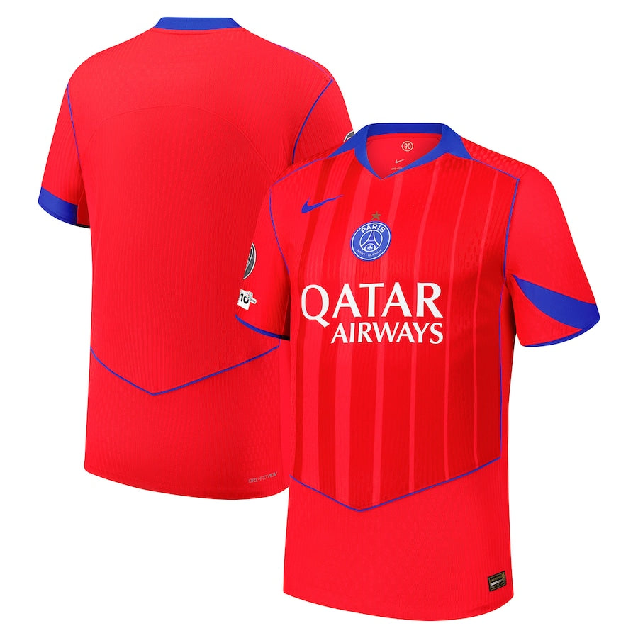 Player Version PSG Third Away Soccer Jersey 2025/26 with UCL Titleholder and Foundation 10 Years Badge and Eiffel Star- Slim Fit Top Koszulki Pilka Sklep