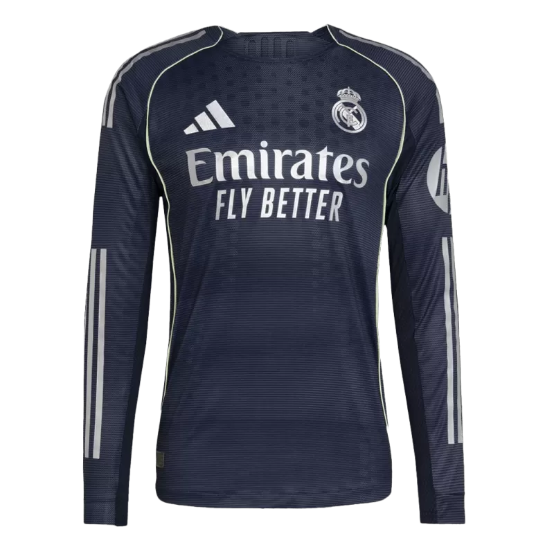 Player Version Real Madrid Away Long Sleeve Soccer Jersey 2025/26 - Slim Fit Top Koszulki Pilka Sklep