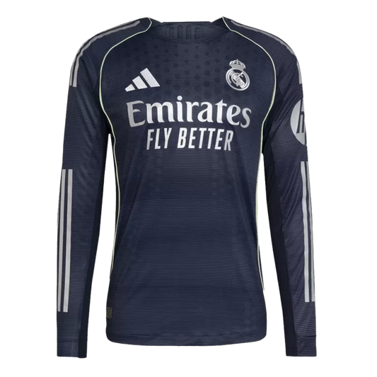 Player Version Real Madrid Away Long Sleeve Soccer Jersey 2025/26 - Slim Fit Top Koszulki Pilka Sklep