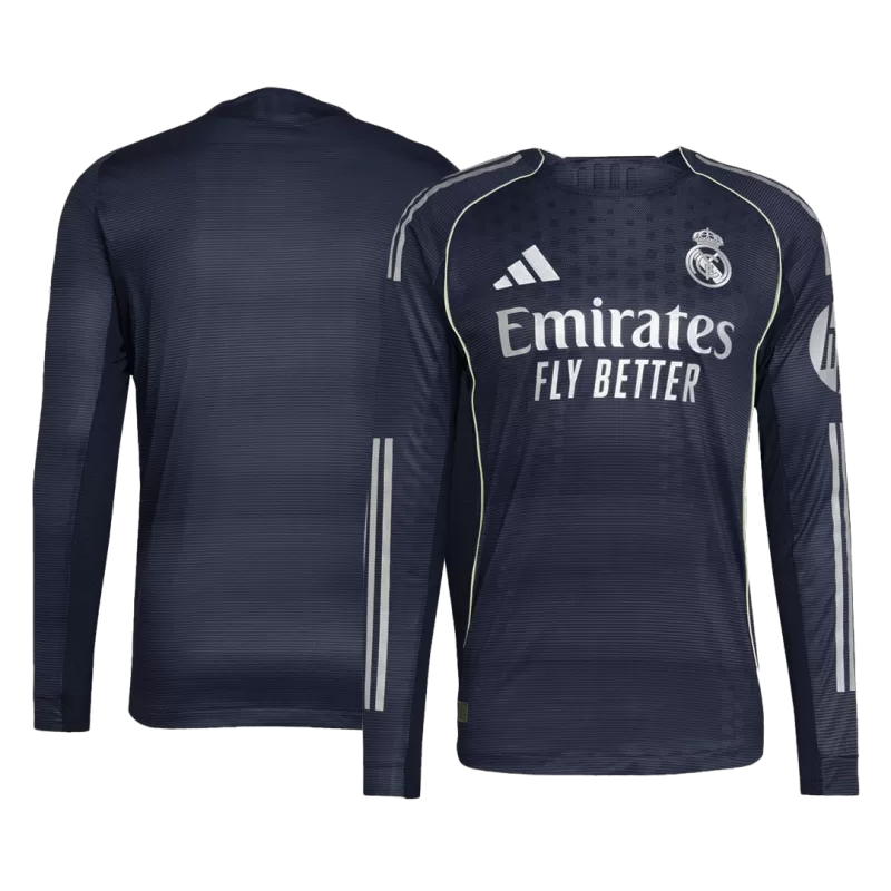 Player Version Real Madrid Away Long Sleeve Soccer Jersey 2025/26 - Slim Fit Top Koszulki Pilka Sklep