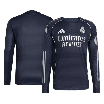 Player Version Real Madrid Away Long Sleeve Soccer Jersey 2025/26 - Slim Fit Top Koszulki Pilka Sklep
