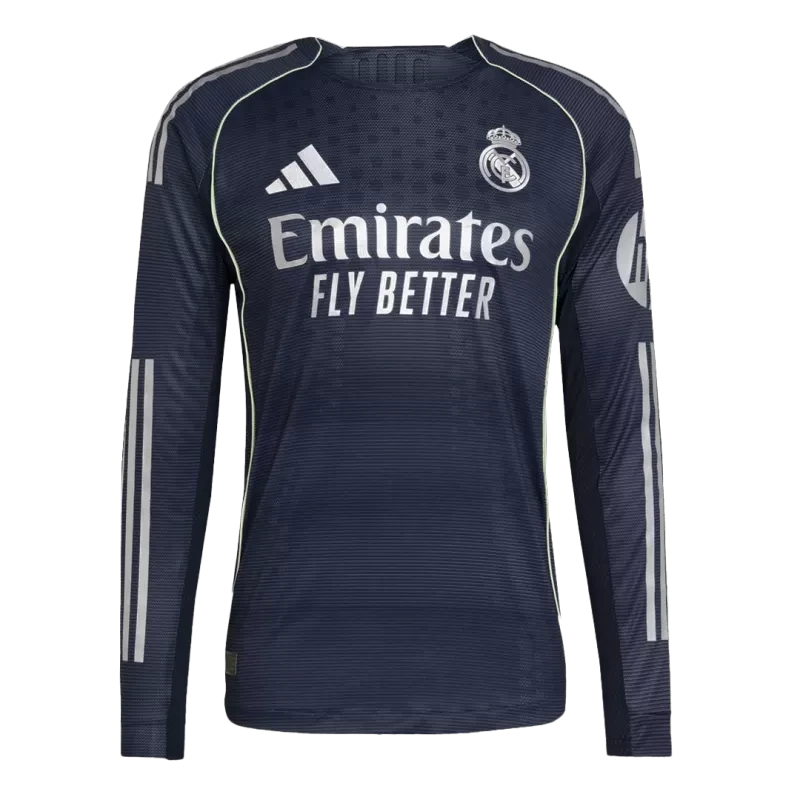 Player Version Real Madrid Away Long Sleeve Soccer Jersey 2025/26 Top Koszulki Pilka Sklep