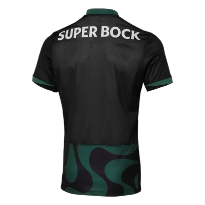 Player Version Sporting CP Soccer Jersey 2025/26 - Black Top Koszulki Pilka Sklep
