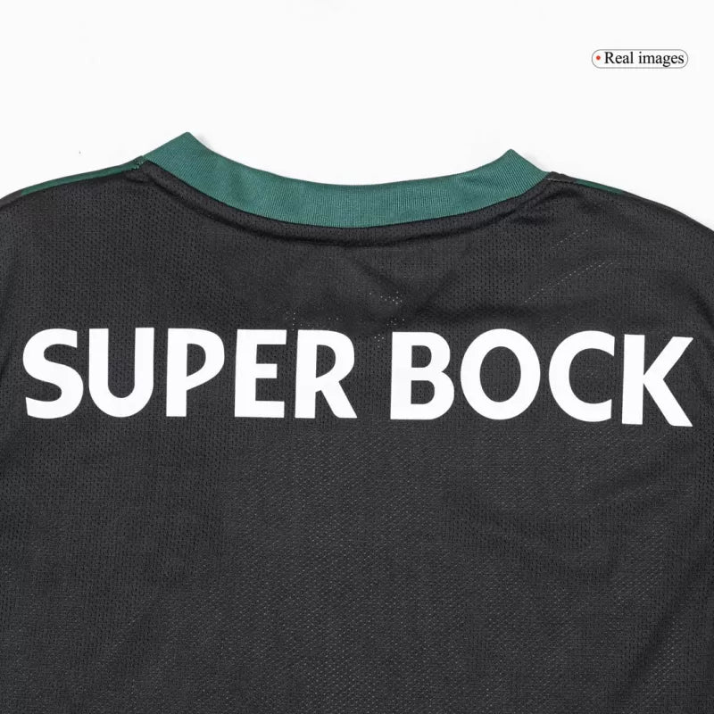 Player Version Sporting CP Soccer Jersey 2025/26 - Black Top Koszulki Pilka Sklep