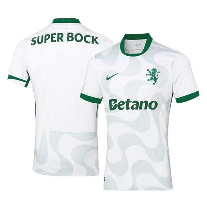 Player Version Sporting CP Soccer Jersey 2025/26 - White Top Koszulki Pilka Sklep