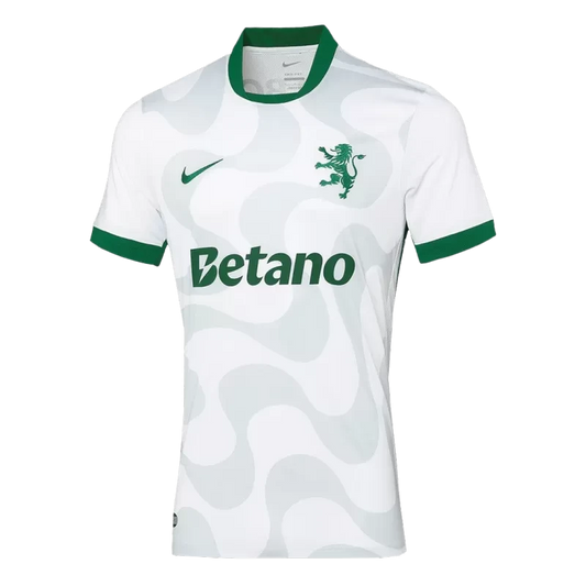Player Version Sporting CP Soccer Jersey 2025/26 - White Top Koszulki Pilka Sklep