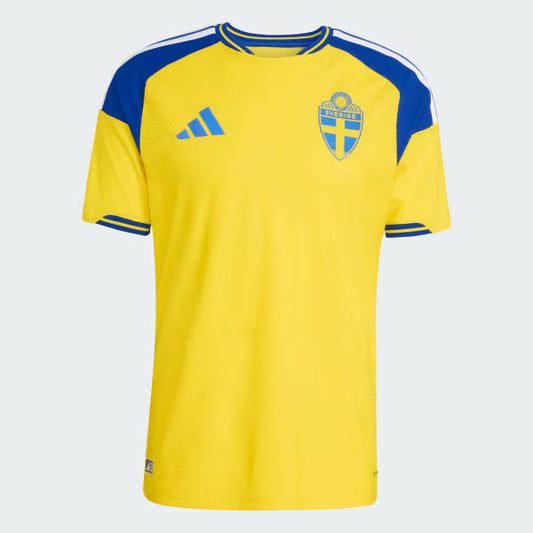 Player Version Sweden Home Soccer Jersey 2026 Top Koszulki Pilka Sklep
