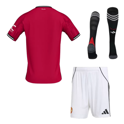 Manchester United Home Soccer Jersey Kit(Jersey+Shorts+Socks) 2025/26 Top Koszulki Pilka Sklep