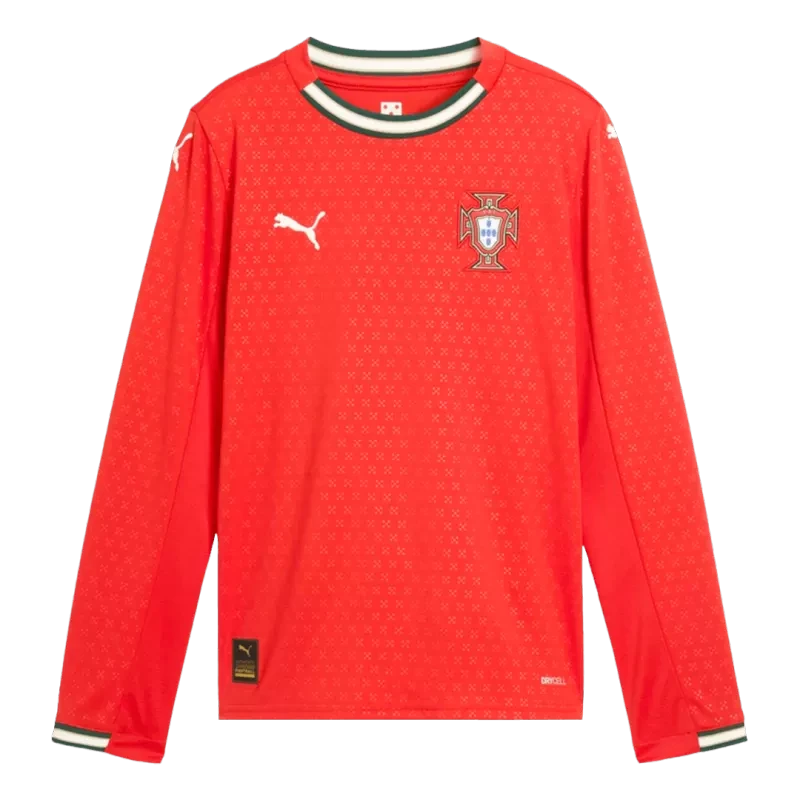 Koszulka piłkarska domowa z długim rękawem Portugal 2025 Top Koszulki Pilka Sklep