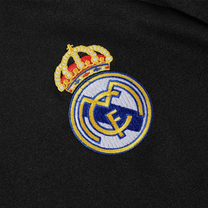 Real Madrid 1/4 Zip Tracksuit Kit (Jacket+Pants) 2025/26 - Black Top Koszulki Pilka Sklep