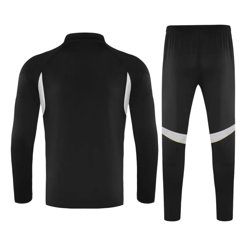 Real Madrid 1/4 Zip Tracksuit Kit (Jacket+Pants) 2025/26 - Black Top Koszulki Pilka Sklep