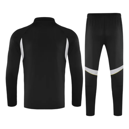 Real Madrid 1/4 Zip Tracksuit Kit (Jacket+Pants) 2025/26 - Black Top Koszulki Pilka Sklep