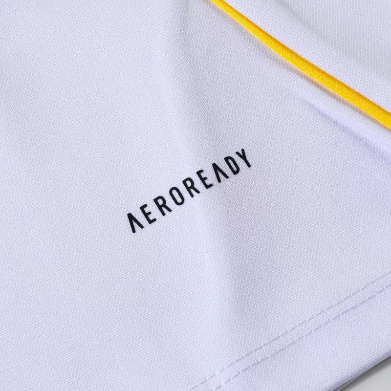 Real Madrid 1/4 Zip Tracksuit Kit (Jacket+Pants) 2025/26 - White Top Koszulki Pilka Sklep