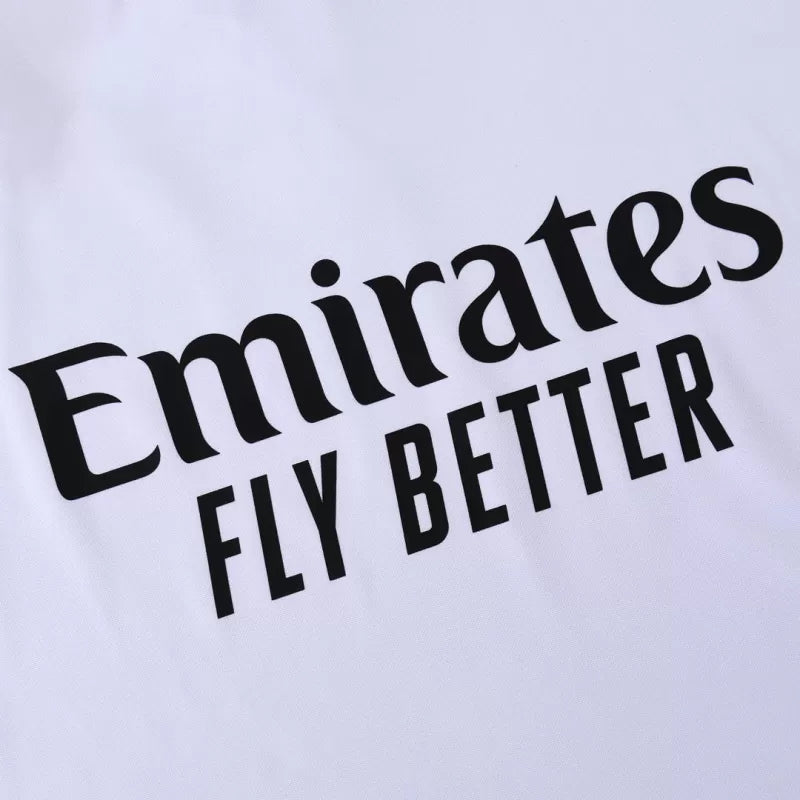 Real Madrid 1/4 Zip Tracksuit Kit (Jacket+Pants) 2025/26 - White Top Koszulki Pilka Sklep