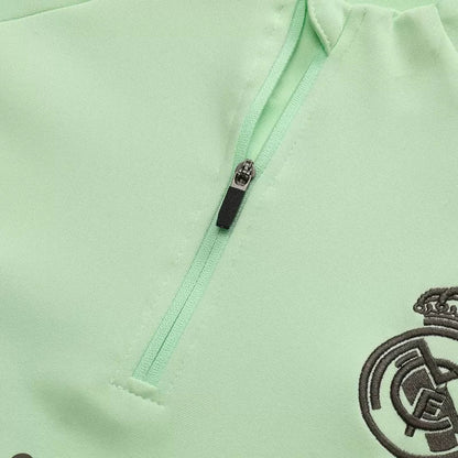 Real Madrid 1/4 Zip Tracksuit Kit (Jacket+Pants) 2025/26 - Green Top Koszulki Pilka Sklep
