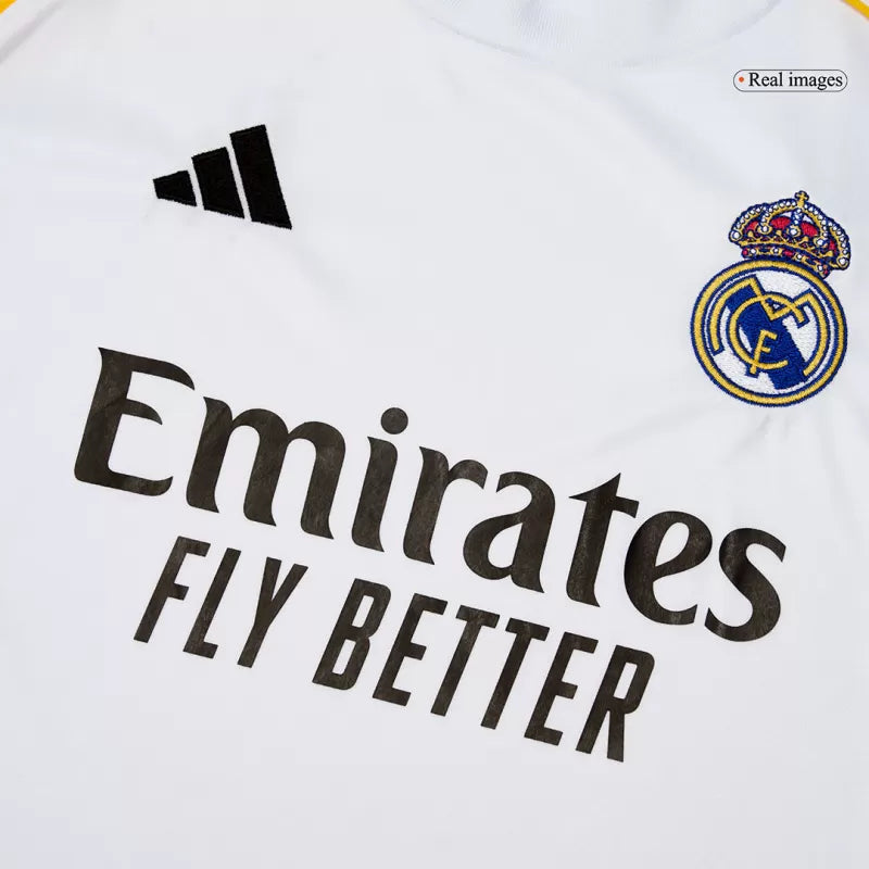 Real Madrid Home Long Sleeve Soccer Jersey 2025/26 Top Koszulki Pilka Sklep