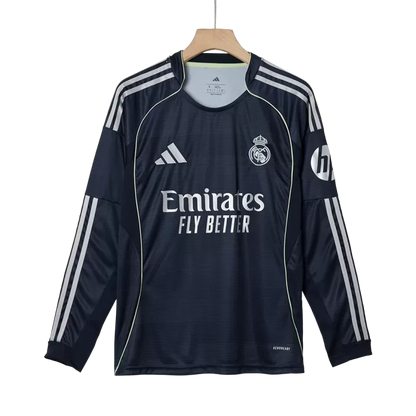 Real Madrid Away Long Sleeve Soccer Jersey 2025/26 Top Koszulki Pilka Sklep