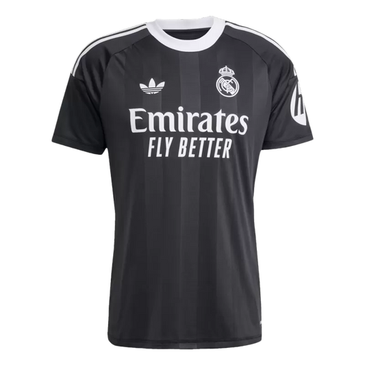 Real Madrid Goalkeeper Soccer Jersey 2025/26 - Black Top Koszulki Pilka Sklep