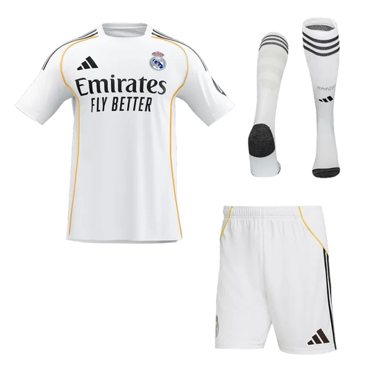 Real Madrid Home Soccer Jersey Kit (Jersey+Shorts+Socks) 2025/26 Top Koszulki Pilka Sklep