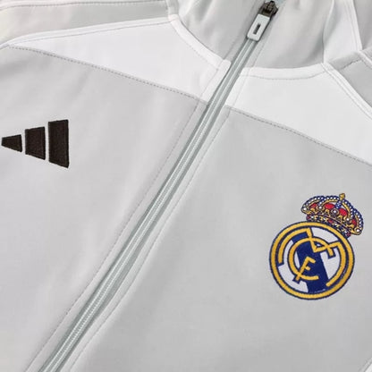 Real Madrid Home Training Jacket 2025/26 - Gray Top Koszulki Pilka Sklep