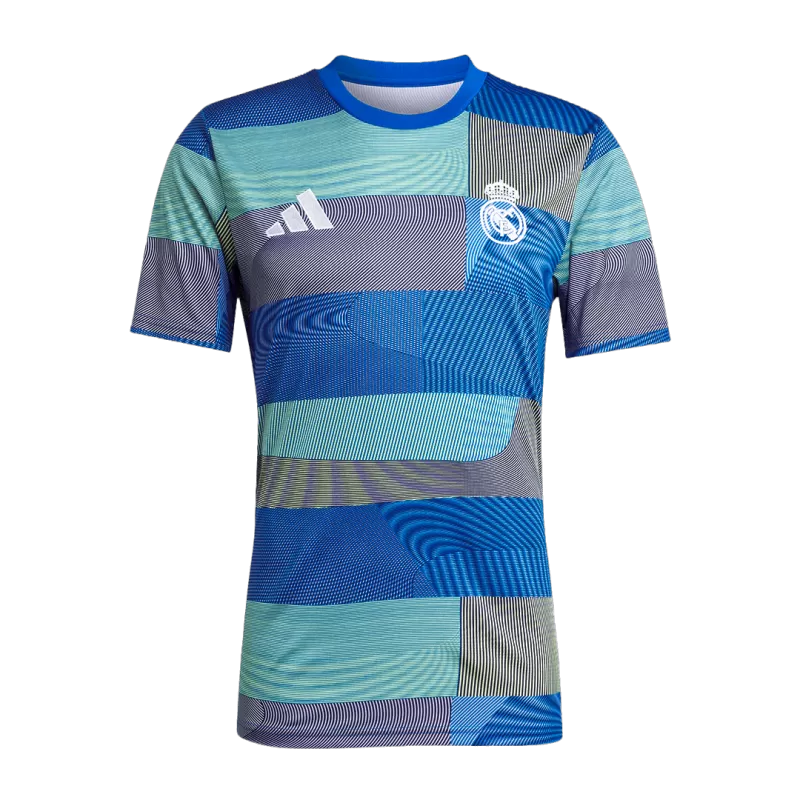 Real Madrid Pre-Match Soccer Jersey 2025/26 - Blue Top Koszulki Pilka Sklep