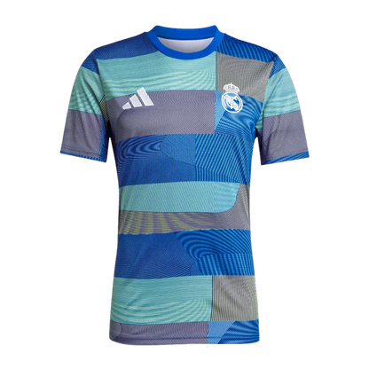 Real Madrid Pre-Match Soccer Jersey 2025/26 - Blue Top Koszulki Pilka Sklep