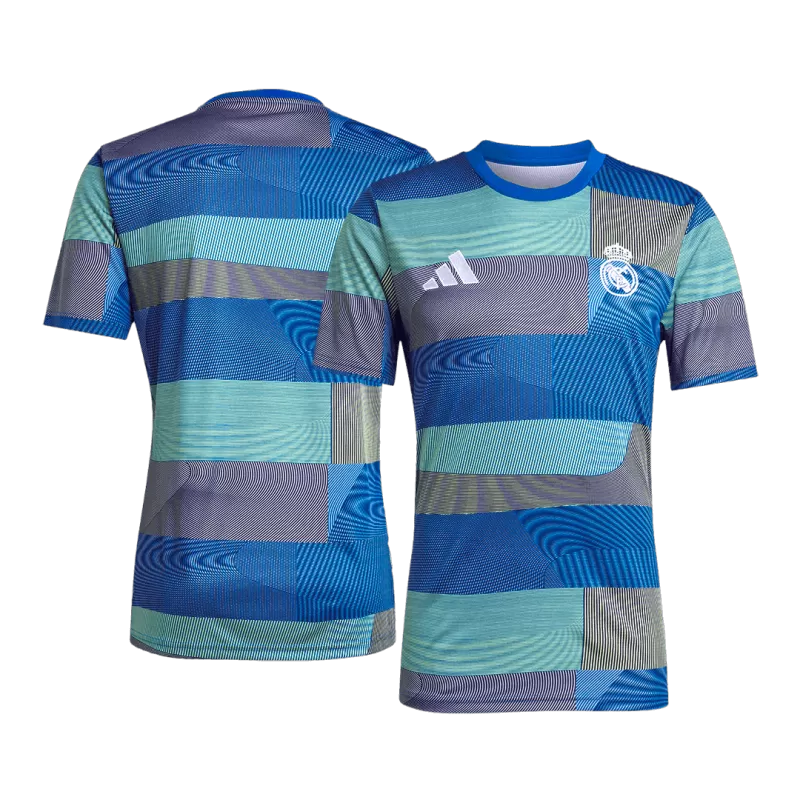 Real Madrid Pre-Match Soccer Jersey 2025/26 - Blue Top Koszulki Pilka Sklep