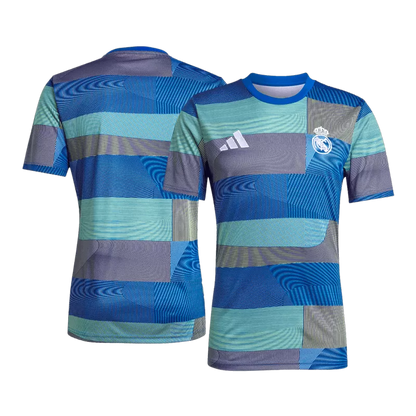 Real Madrid Pre-Match Soccer Jersey 2025/26 - Blue Top Koszulki Pilka Sklep