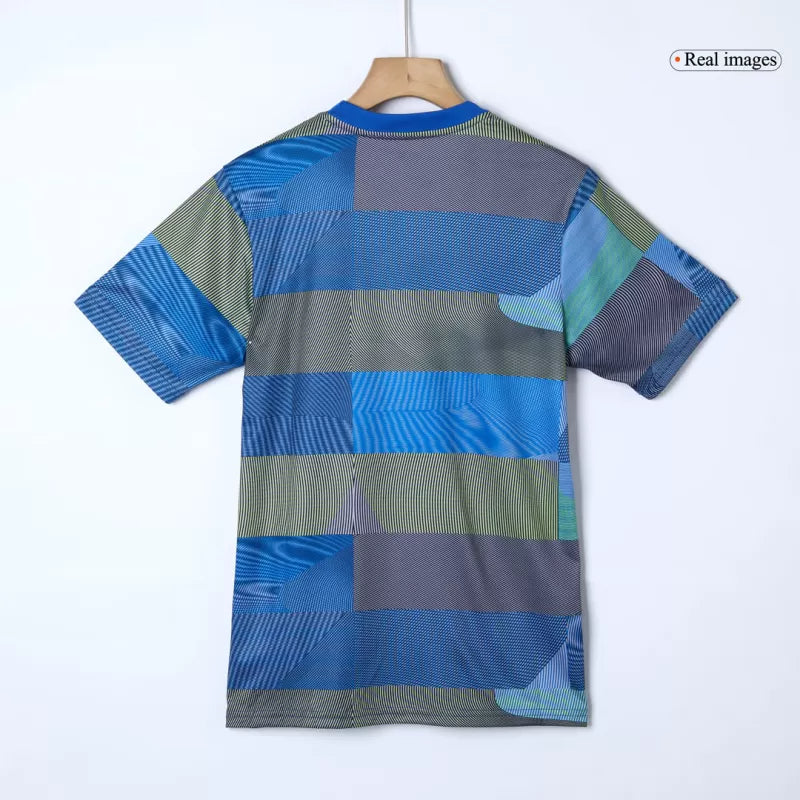 Real Madrid Pre-Match Soccer Jersey 2025/26 - Blue Top Koszulki Pilka Sklep