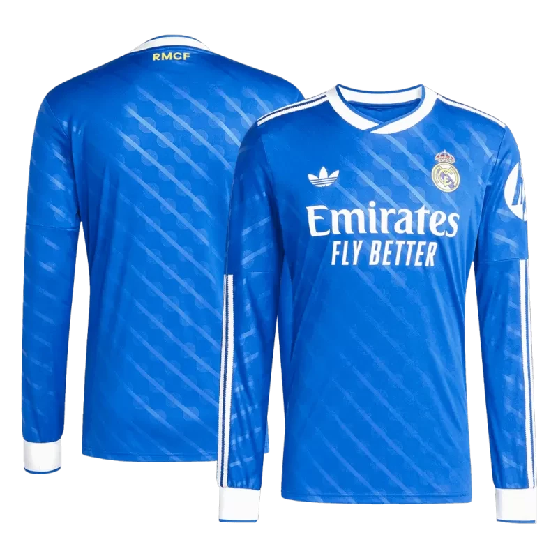 Real Madrid Third Away Long Sleeve Soccer Jersey 2025/26 Top Koszulki Pilka Sklep
