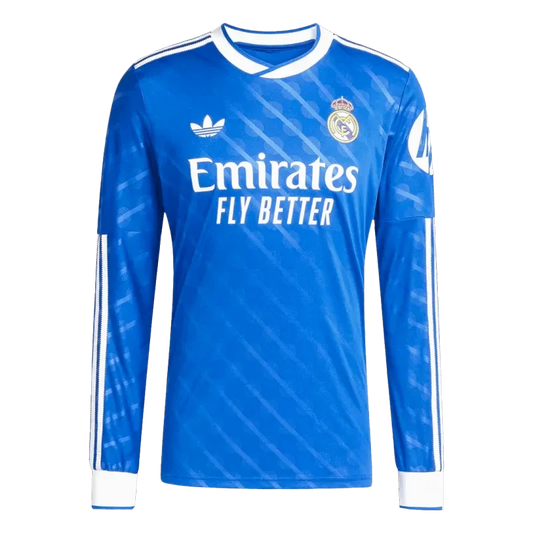 Real Madrid Third Away Long Sleeve Soccer Jersey 2025/26 Top Koszulki Pilka Sklep