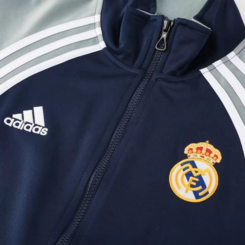 Real Madrid Training Jacket 2025/26 - Navy & Gray Top Koszulki Pilka Sklep