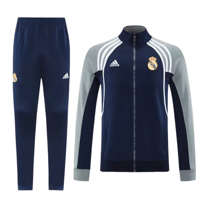 Real Madrid Training Jacket Kit (Jacket+Pants) 2025/26 - Navy & Gray Top Koszulki Pilka Sklep