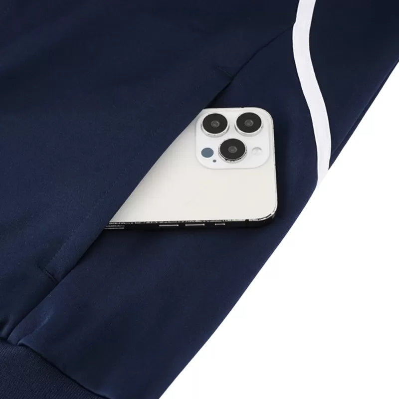 Real Madrid Training Jacket Kit (Jacket+Pants) 2025/26 - Navy & Gray Top Koszulki Pilka Sklep