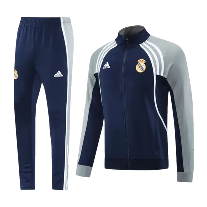 Real Madrid Training Jacket Kit (Jacket+Pants) 2025/26 - Navy & Gray Top Koszulki Pilka Sklep