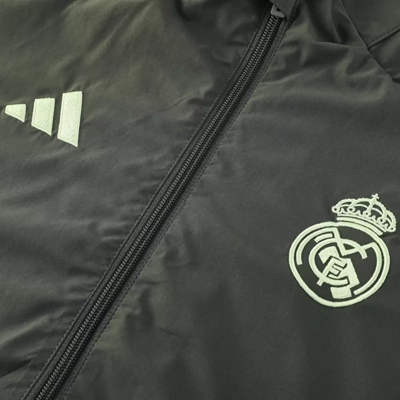 Real Madrid Windbreaker Jacket 2025/26 - Dark Green Top Koszulki Pilka Sklep