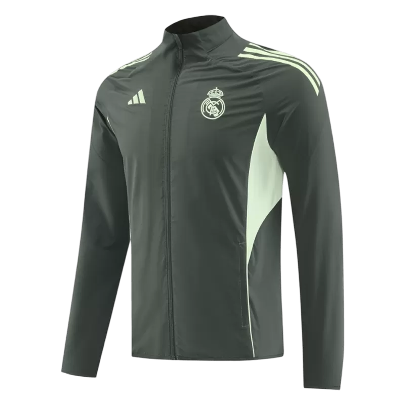 Real Madrid Windbreaker Jacket 2025/26 - Dark Green Top Koszulki Pilka Sklep