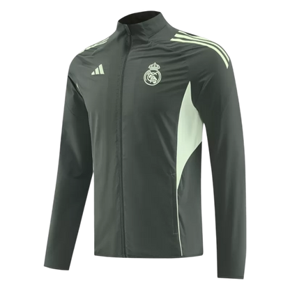 Real Madrid Windbreaker Jacket 2025/26 - Dark Green Top Koszulki Pilka Sklep