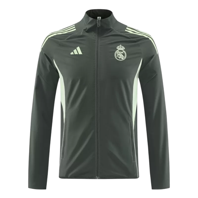Real Madrid Windbreaker Jacket 2025/26 - Dark Green Top Koszulki Pilka Sklep